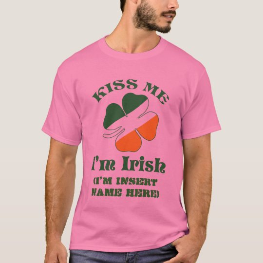 Personalized Kiss Me I'm Irish Tshirt