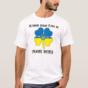 Personalized Kiss Me I'm Ukrainian Tshirt
