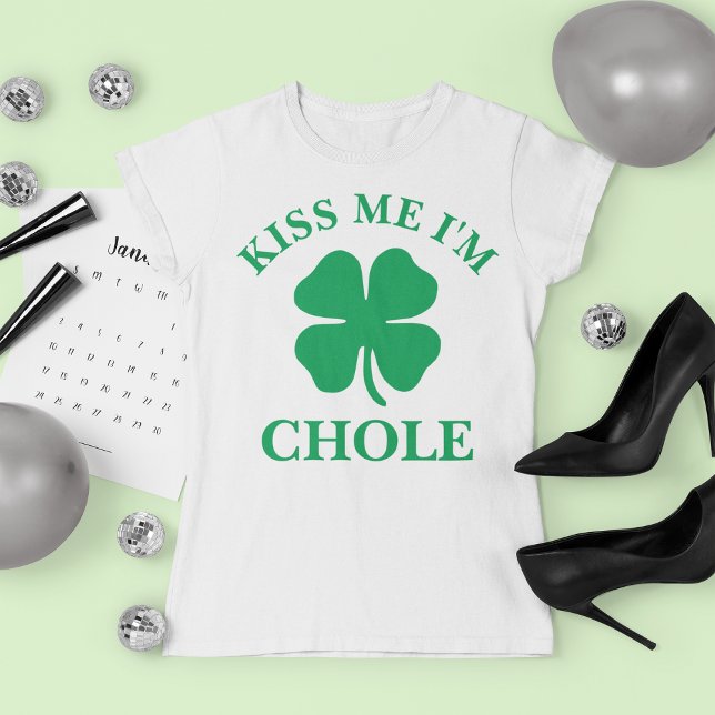 Personalized Kiss Me St. Patrick's Day T-Shirt (Creator Uploaded)