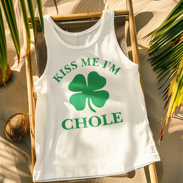Personalized Kiss Me St. Patrick's Day Tank Top (Creator Uploaded)