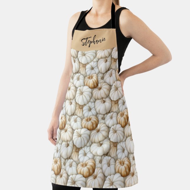 Personalized Kitchen Apron Pumpkins (Insitu)