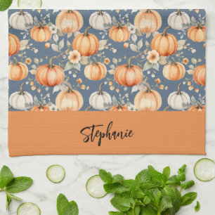Personalized Kitchen Apron Pumpkins Towel