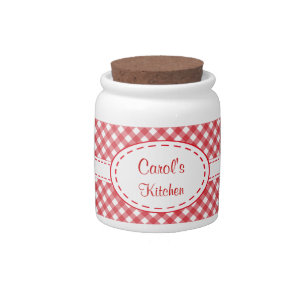 Personalized Kitchen Canister Candy Jar