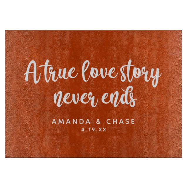 Personalized kitchen cutting board (Front)