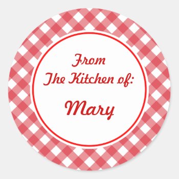 Personalized Kitchen Gift Tags Stickers by suncookiez at Zazzle