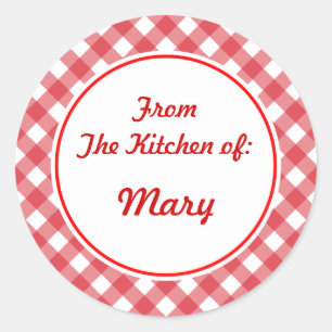 Personalized Kitchen Gift Tags Stickers