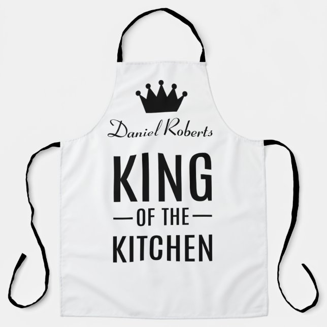 Personalized Kitchen King Apron (Front)