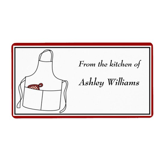 Personalized Kitchen Labels large size