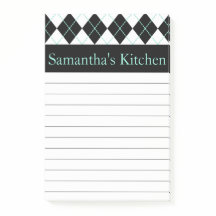 Personalized Kitchen Post It Notes Gift