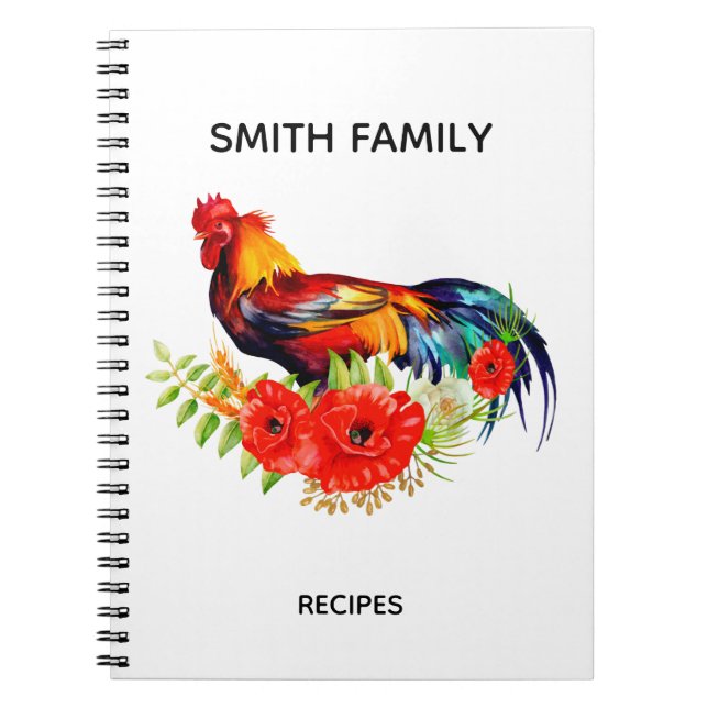 Personalized Kitchen recipes Notebook (Front)