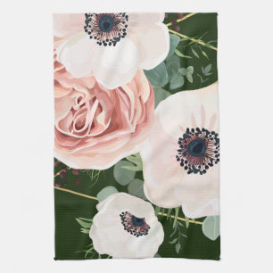 Personalized Kitchen Towel Geometric Garden Hunter