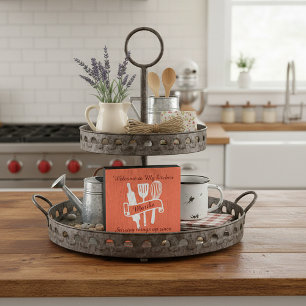 Personalized kitchen  wooden box sign