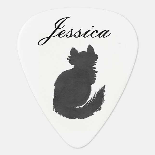 Personalized Kitten Guitar Pick (Front)