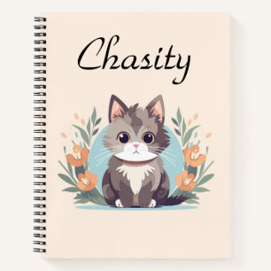 Personalized Kitty Cat Notebook