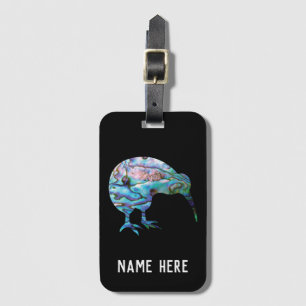 PERSONALIZED KIWI NEW ZEALAND PAUA LUGGAGE TAG