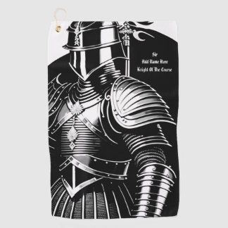 Personalized Knight Of The Course Golf Towel
