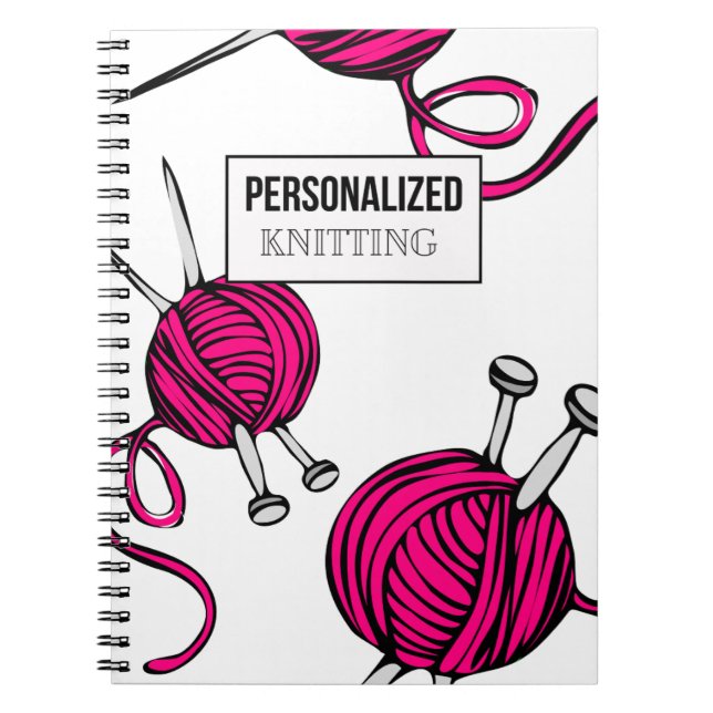 Personalized Knitting Notebook (Front)