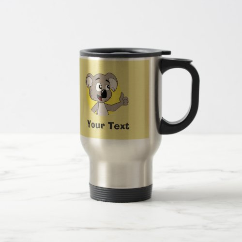 Personalized Koala bear cartoon Travel Mug