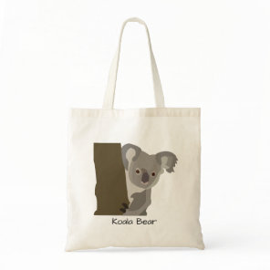 Personalized Koala Bear Kids Tote Bag