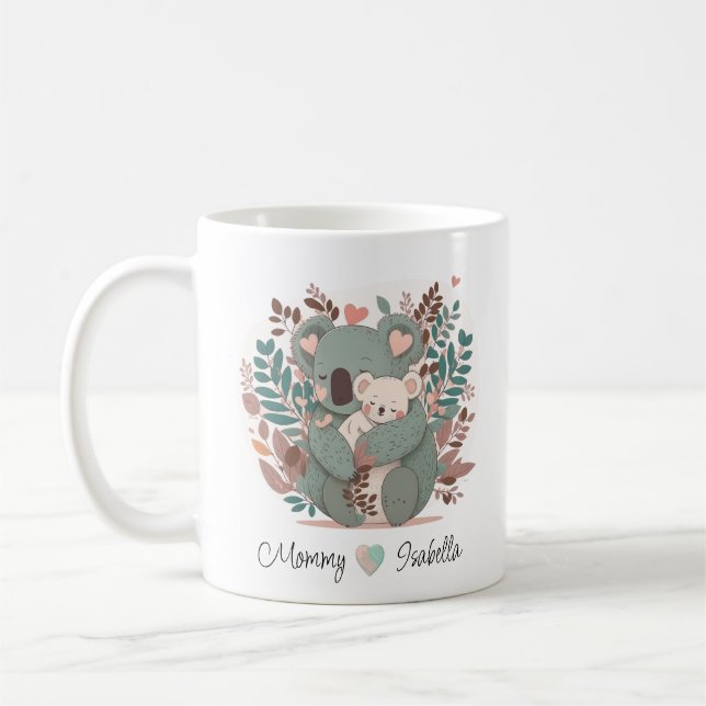Personalized Koala Bear Love Mug (Left)
