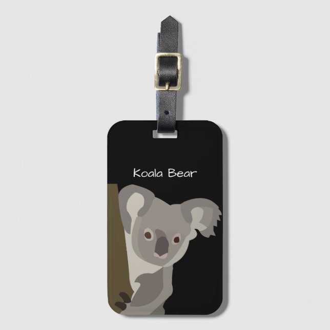 Personalized Koala Bear  Luggage Tag (Front Vertical)