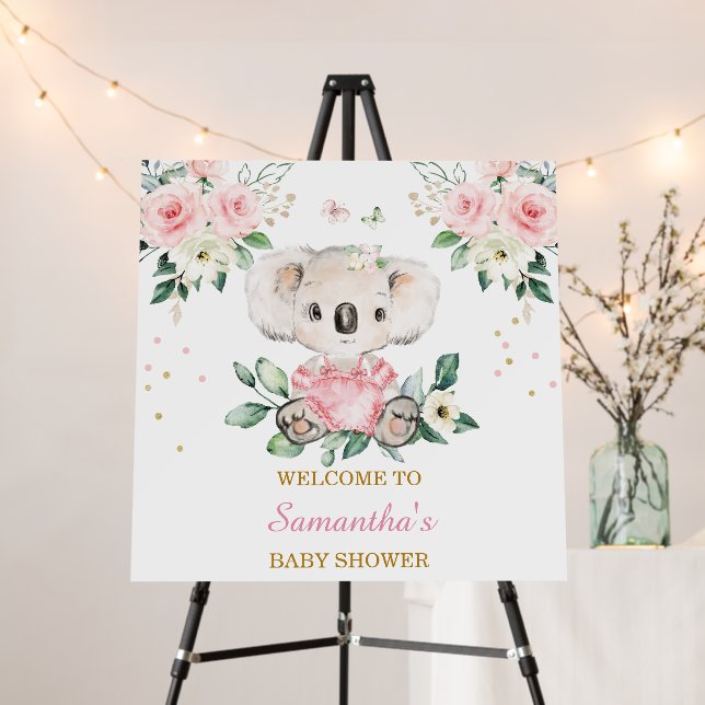 Personalized Koala template Foam Board (In Situ (Stand))
