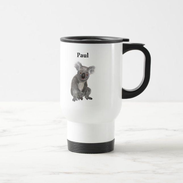 Personalized Koala Travel Mug (Right)