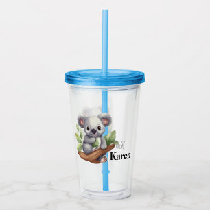 Personalized Kola Bear Acrylic Tumbler
