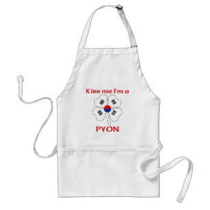 Personalized Korean Kiss Me I'm Pyon Adult Apron