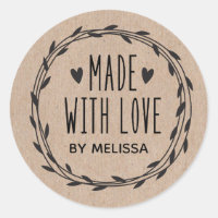 Personalized Kraft Made With Love