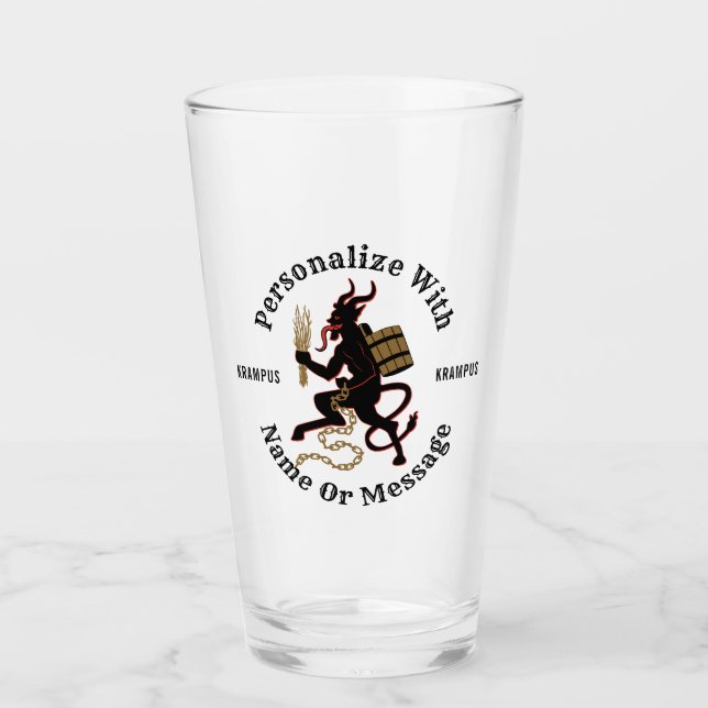 Personalized Krampus Glass (Front)