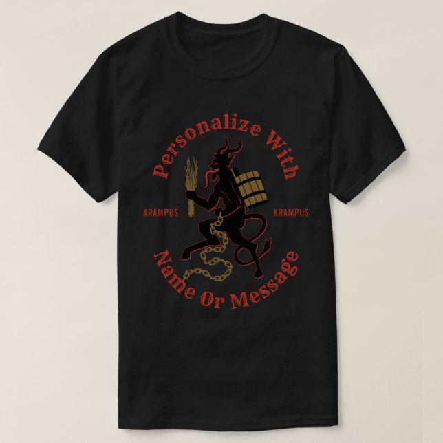 Personalized Krampus T-shirt (Design Front)