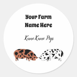 Personalized KuneKune Pig Sticker