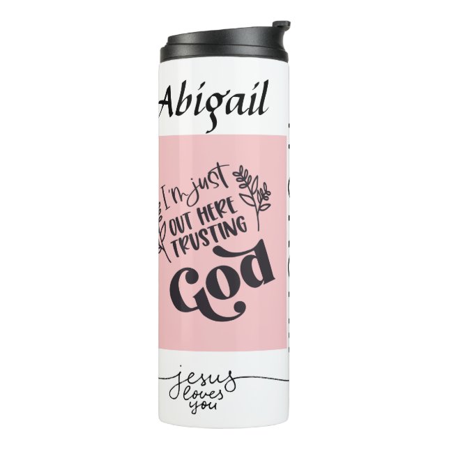 Personalized l Christian l God l Scripture, Thermal Tumbler (Rotated Left)