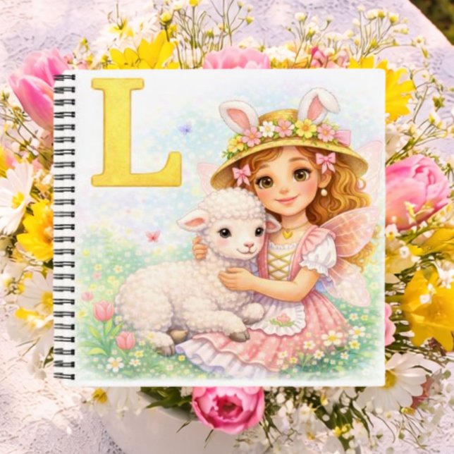 Personalized L Sweet Gift for Girls Notebook (Creator Uploaded)
