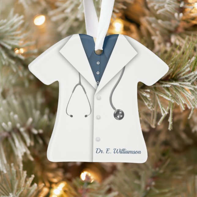 Personalized Lab Coat/Doctor Ornament (Tree)