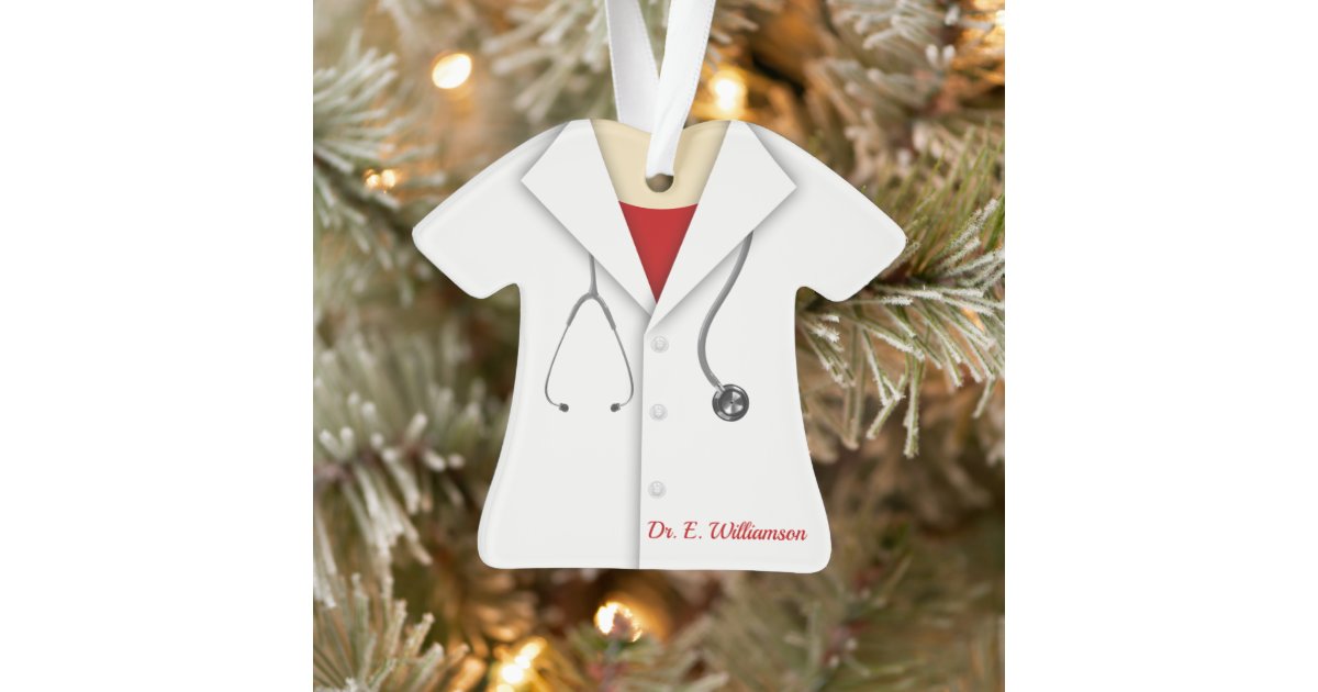 Personalized Lab Coat/Doctor Ornament | Zazzle