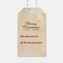 Personalized Label For Christmas Gifts Tag