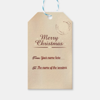 Personalized Label For Christmas Gifts Tag