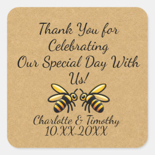 Personalized Label for Wedding Honey Jar Favors