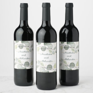 Personalized label for your wedding.