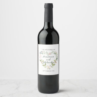 Personalized label for your wedding.
