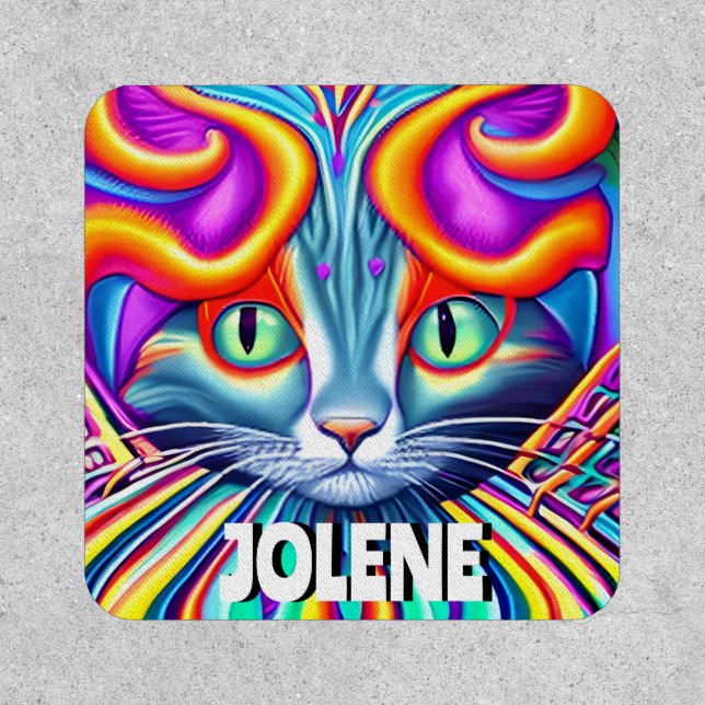 Personalized Label | Unique Mystical Kitty Cat Patch (Front)