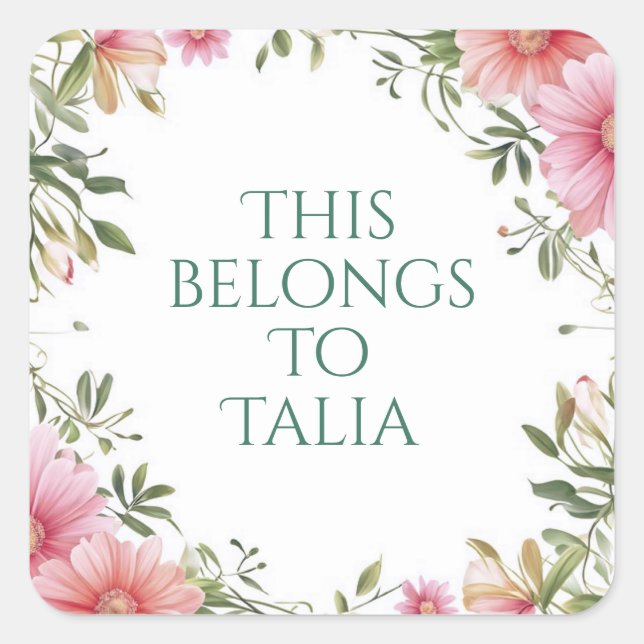 Personalized labels (Front)