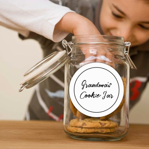 Personalized Labels Grandmas Cookie Jar