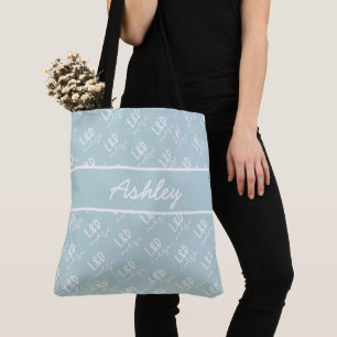 Personalized Labor and Delivery Nurse Pattern Tote Bag