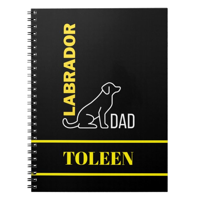 Personalized Labrador Dog               Notebook (Front)