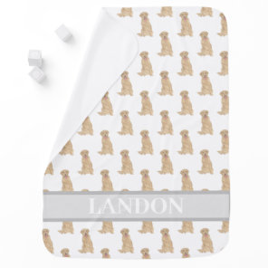 Personalized Labrador (Dudley) Baby Blanket