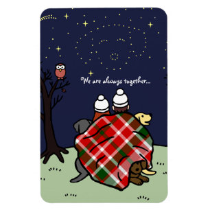 Personalized Labrador Family and the Sky Magnet