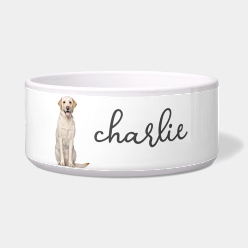 Personalized Labrador Retriever Food Bowl